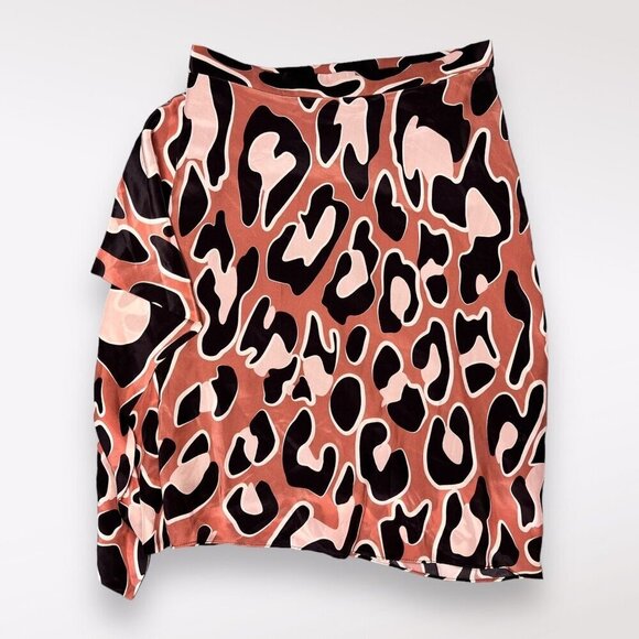 camilla & marc Animal Print Midi Skirt - Black, Pink, Cream - Picture 5 of 9